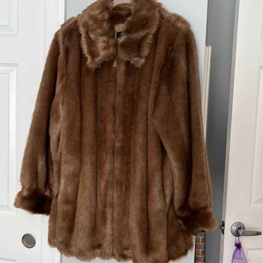 Faux mink Jacket